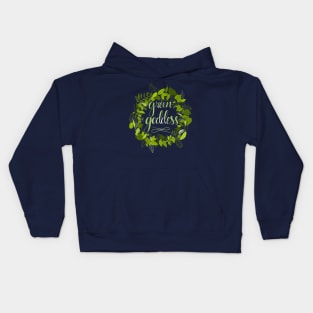 Green goddess Kids Hoodie